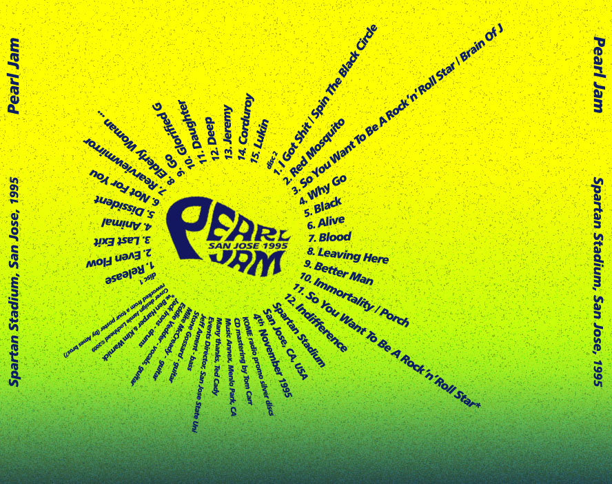 pearl jam san jose 95